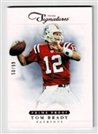 Tom Brady 2012 Prime Signatures Red Prime Proof Serial Numbered 50/99